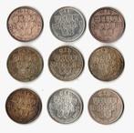 Lot van 9 munten / België / 50 frank / Leopold III / Zi 835, Postzegels en Munten, Zilver, Ophalen of Verzenden, Losse munt, Zilver