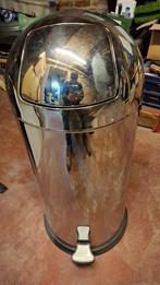 DESIGN PEDAALEMMER, 50 l, roestvrijstaal/gegalvaniseerd, Ophalen, Inox, Gebruikt, Met pedaal