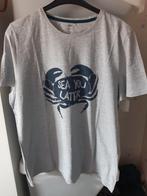 Lichtgrijze T-shirt, Kleding | Heren, T-shirts, Overige maten, Ophalen of Verzenden, Zo goed als nieuw, Grijs