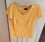 Mooie Viscose T-shirt korte mouwen mt 42 *Terre Bleu* H.g.st, Manches courtes, Terre Bleue, Comme neuf, Jaune