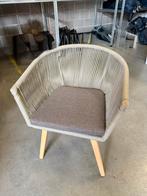 6 Design eetkamerstoelen rope en hout, Enlèvement ou Envoi, Comme neuf, Bois