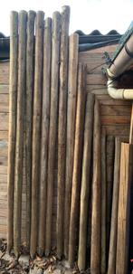 Gedrenkte ronde palen, Tuin en Terras, Palen, Balken en Planken, Ophalen, Zo goed als nieuw, Palen