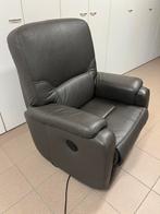 Elektrische relax zetel, Huis en Inrichting, Fauteuils, Ophalen, Zo goed als nieuw, Leer, 50 tot 75 cm