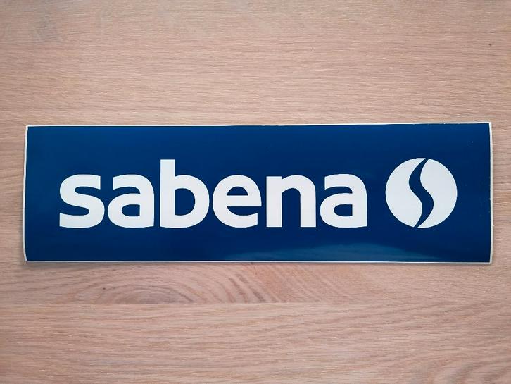 Sabena Sticker #10 Sabena Qualiflyer Group Color 1990s 9x30, Verzamelen, Stickers, Nieuw, Bedrijf of Vereniging, Ophalen of Verzenden