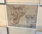 Tekening Donald Duck inclusief kader, Ophalen, Minder dan 50 cm, Tekening, Nieuw