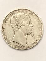 Munt zilver Italië 5 lire Vittorio Emanuele II  1850 anker, Ophalen of Verzenden, Italië, Losse munt, Zilver
