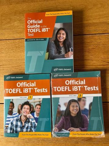 Test d’anglais TOEFL officiel : 3 manuels de préparation. beschikbaar voor biedingen
