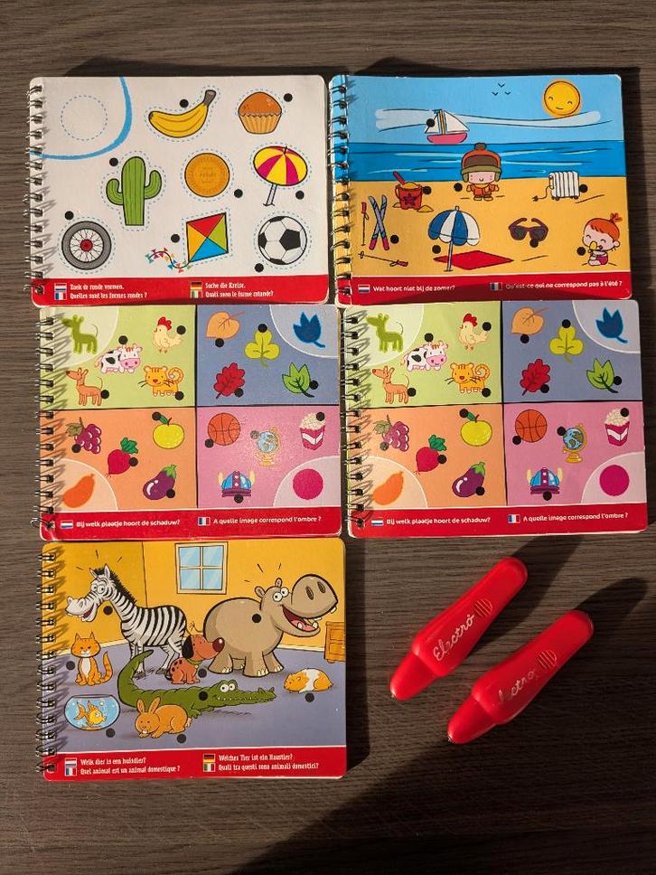 Electro Playlab 5 boekjes + 2 pennen, Kinderen en Baby's, Speelgoed | Educatief en Creatief, Gebruikt, Elektronica, Rekenen, Ontdekken