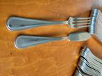 46 vismessen en visvorken, Huis en Inrichting, Ophalen of Verzenden, Gebruikt, Inox of Chroom, Bestekset