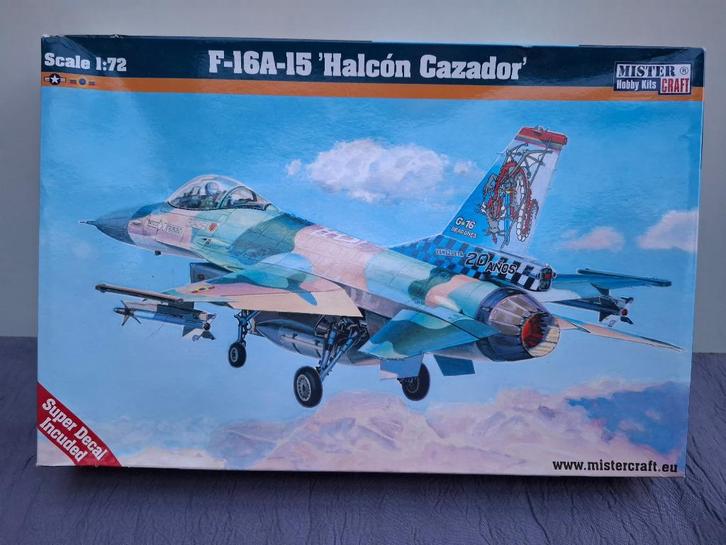 Model AVI MISTER CRAFT F-16 A-15 HALCON CAZADOR D-34 1/72, Hobby en Vrije tijd, Modelbouw | Vliegtuigen en Helikopters, Vliegtuig