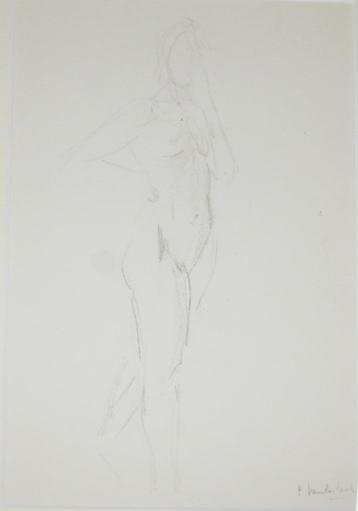 Cecilia Vanderbeek (1932 - 1999): Staand Naakt (30 x 40 cm) beschikbaar voor biedingen