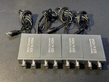 Lot de 4 convertisseurs SDI vers HDMI beschikbaar voor biedingen