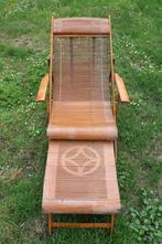Ancien transat chaise longue en bambou Année 1960, 60's -70', Enlèvement