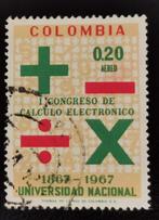 Colombia 1968 - Electronic Data Processing Congres, Postzegels en Munten, Postzegels | Amerika, Ophalen of Verzenden, Zuid-Amerika