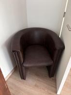 1 persoons zetel/fauteuil 100% leer, Ophalen, Gebruikt, Klassiek, 75 tot 100 cm