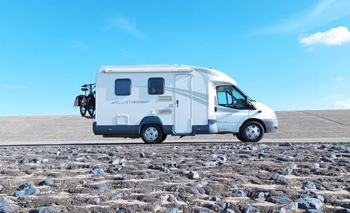 Camper mobilhome ford CI Elliot. (595 P), Caravans en Kamperen, Mobilhomes, Particulier, Half-integraal, tot en met 4, Ford, Diesel