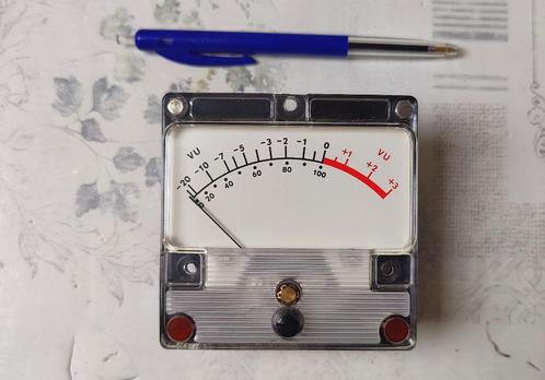 Vintage Philips precisie VU meter., Hobby en Vrije tijd, Elektronica-componenten, Zo goed als nieuw, Ophalen