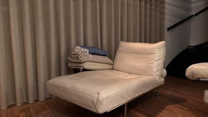 B&B Italia bank en lounge zetel, Huis en Inrichting, Zetels | Zetels en Chaises Longues, Gebruikt, Driepersoons, 250 tot 300 cm