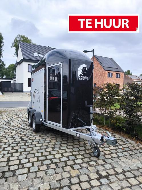 Paardentrailer TE HUUR, Dieren en Toebehoren, Paarden en Pony's | Trailers en Aanhangwagens, Nieuw, 1½-paards trailer, Aluminium