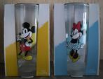 2 Drinkglazen Disney Mickey and Minnie, Ophalen of Verzenden, Mickey Mouse, Nieuw, Overige typen
