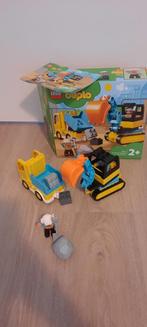 Duplo Truck & Tracked Excavator 10931, Ophalen of Verzenden, Zo goed als nieuw, Complete set, Duplo