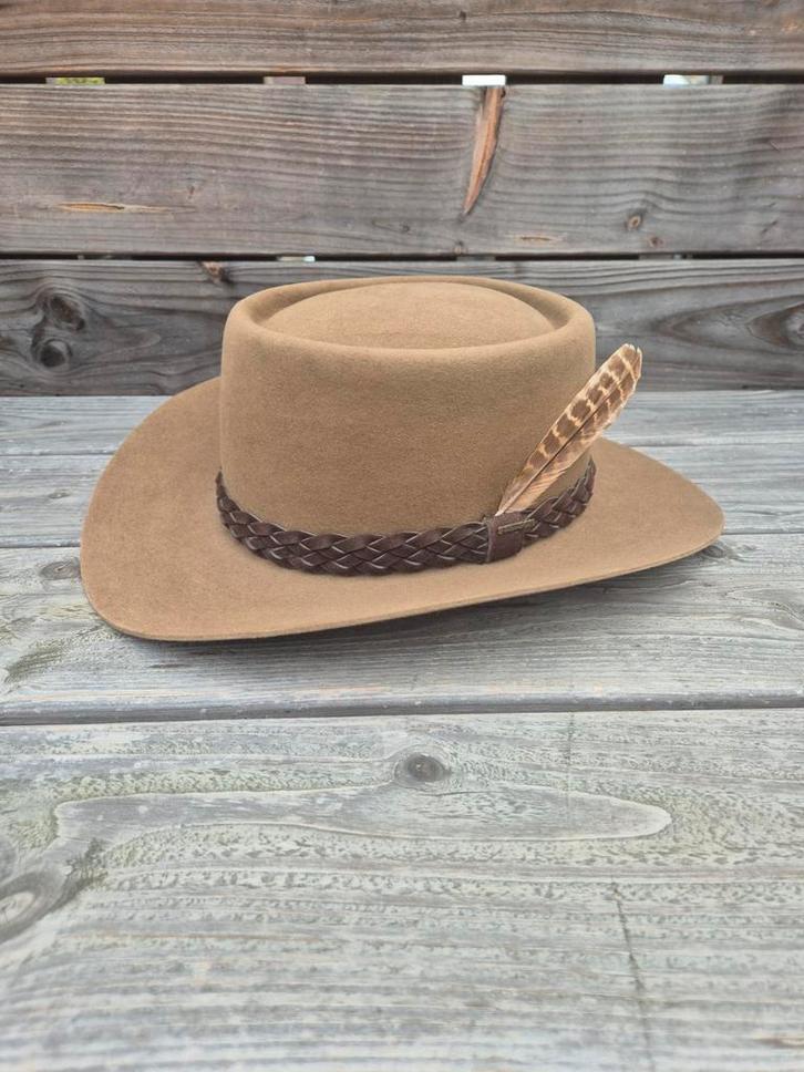 Stetson Western Gunslinger 4X Bevervilt - Maat 61, Kleding | Heren, Hoeden en Petten, Zo goed als nieuw, Hoed, 60 cm (XL, 7½ inch) of meer