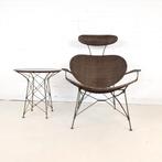 Vintage Yuzuru Yamakawa fauteuil met salontafel, Antiek en Kunst, Ophalen