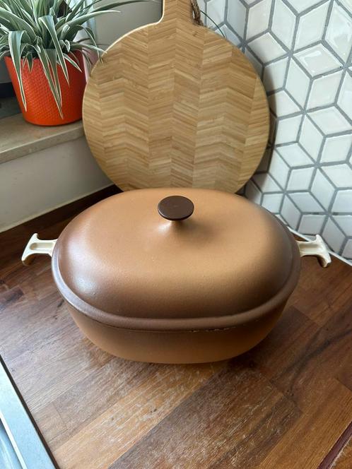Le Creuset 33 'La Mama' Enzo Mari, Huis en Inrichting, Keuken | Potten en Pannen, Gebruikt, Kookpan of Snelkookpan, Overige materialen