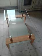 Table de salon en verre, Maison & Meubles, Tables | Tables de salon, Teck, 100 à 150 cm, Moins de 50 cm, Enlèvement