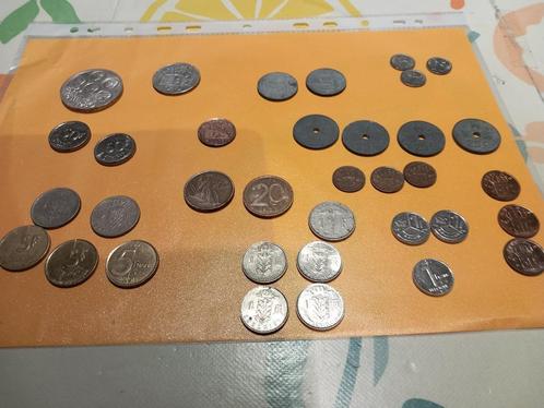 lot van 35 Belgische munten 20ste eeuw, Postzegels en Munten, Munten | België, Ophalen of Verzenden