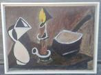 Huile sur toile nature morte signe Marcel pire, Antiquités & Art, Enlèvement ou Envoi