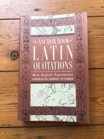 The anchor book of Latin quotations, Ophalen of Verzenden, Zo goed als nieuw