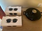 Smeg set | Faitout en fonte | noir | 26cm 1 pc + 4 cocottes, Ophalen of Verzenden, Nieuw, Gietijzer, Kookpan of Snelkookpan