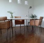 Ikea witte tafel, Huis en Inrichting, Tafels | Sidetables, 200 cm of meer, Gebruikt, Metaal, Ophalen of Verzenden