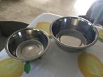 Inox drinkbekers, twee, Dieren en Toebehoren, Ophalen, Zo goed als nieuw
