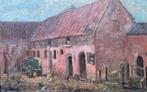 Roze hoeve van Tilla Simons, Antiek en Kunst, Kunst | Schilderijen | Klassiek, Ophalen