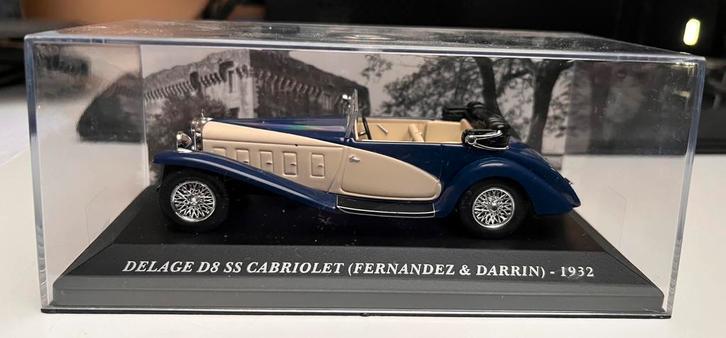 1/43 Delage D8 SS Cabriolet Fernandez & Darrin 1932, Hobby & Loisirs créatifs, Voitures miniatures | 1:43, Comme neuf, Enlèvement