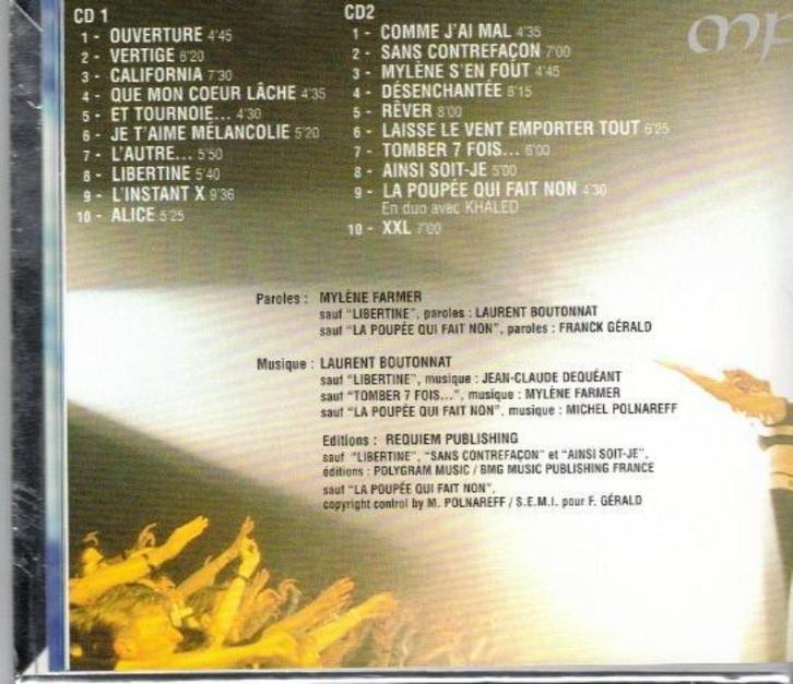 Mylene Farmer - Live À Bercy, Cd's en Dvd's, Cd's | Franstalig, Gebruikt, Ophalen of Verzenden