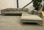 GRATIS LEVERING HEEL BE Montel Taupe Stoffen Hoekbank, Hoekbank, 300 cm of meer, Ophalen of Verzenden, Zo goed als nieuw
