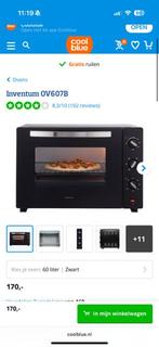 Four autoportant Inventum OV607B 60 litres noir, Electroménager, Comme neuf, Enlèvement, Air chaud, Moins de 45 cm