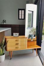 Prachtige vintage commode / make-up tafel, Huis en Inrichting, Ophalen of Verzenden, Zo goed als nieuw, Midcentury