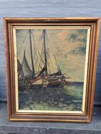 huile sur toile marine signe kindermans j, Ophalen of Verzenden