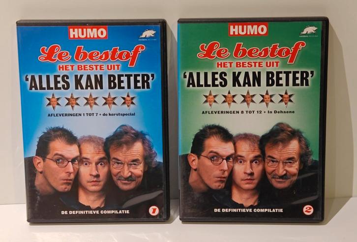 Alles Kan Beter Best of DVD Deel 1+2 Definitieve Compilatie, Cd's en Dvd's, Dvd's | Tv en Series, Zo goed als nieuw, Komedie, Alle leeftijden