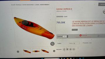 Kayak conoe complet pagaie et la jupe etanche