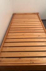 Massief houten bed 90x 200 + Beka bultex matras, Ophalen, 90 cm, Eenpersoons, Zo goed als nieuw