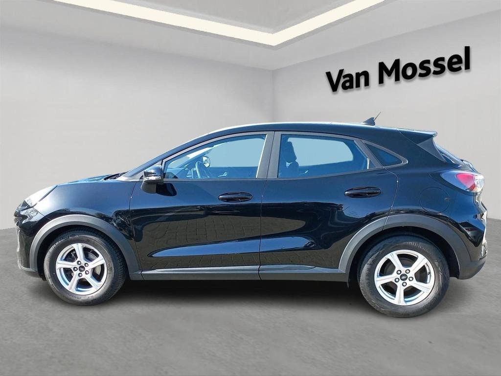 Ford Puma 1.0i Ecoboost mHEV 92kW Titanium, Auto's, Voorwielaandrijving, Stof, Zwart, Bedrijf