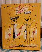 Petit cadre toile style africain, Enlèvement ou Envoi