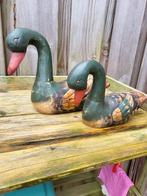 2 magnifiques canards en bois pour une utilisation, Enlèvement ou Envoi