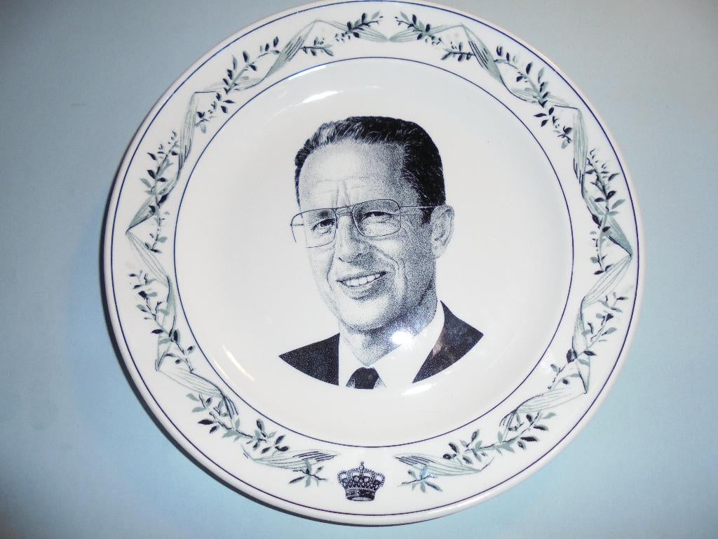 Herdenkingsbord Koning Boudewijn, Verzamelen, Ophalen of Verzenden, Zo goed als nieuw, Overige typen