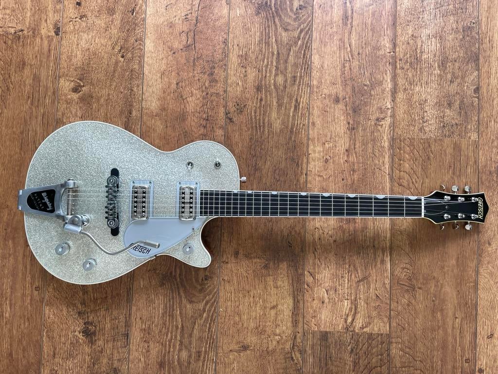 Gretsch ‘59 Silver Jet (bod of ruil), Ophalen of Verzenden, Zo goed als nieuw, Semi-solid body, Fender